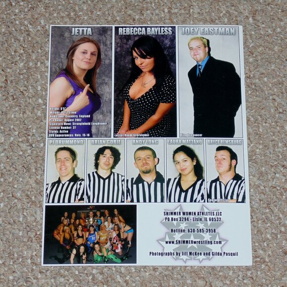 Shimmer Women Athletes 2005-2007 Roster Album Magazine Becky Lynch Beth Phoenix - Picture 8 of 8